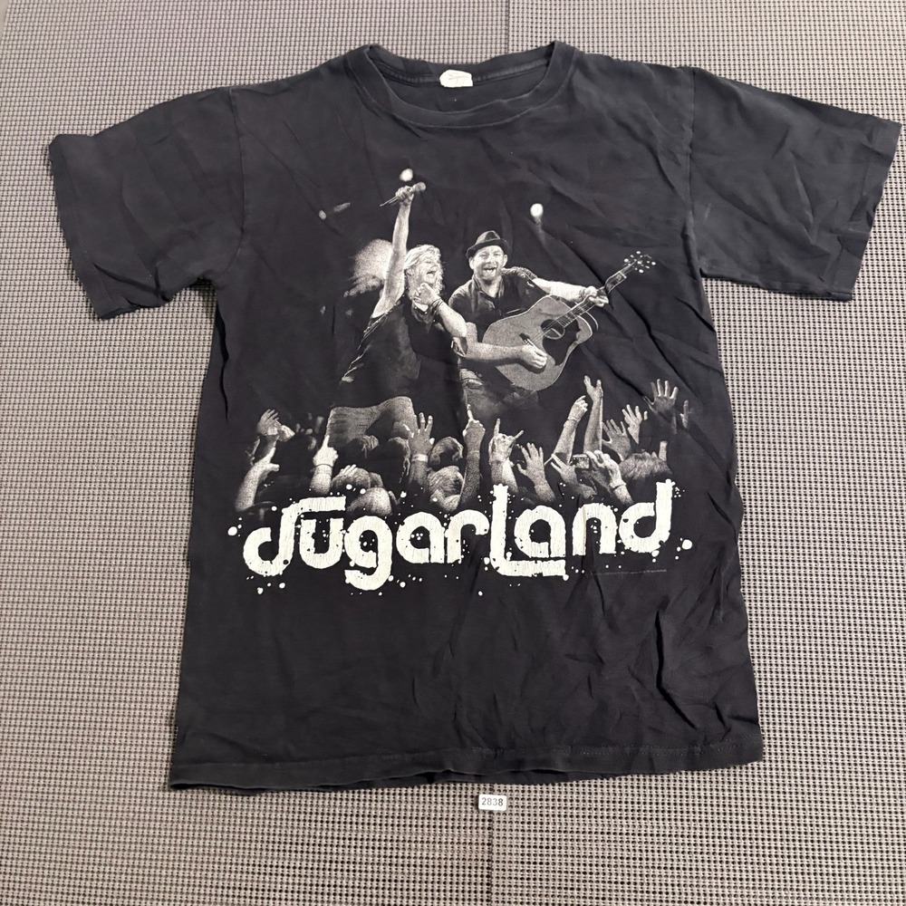 Sugarland In Your Hands Tour 2012 Black Graphic T-Shirt Adult Small Est.